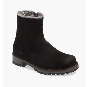 Bos & Co Calib Waterproof Bootie Black Suede Sz 40 NWOB